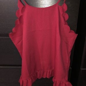 Scalloped Tank Top